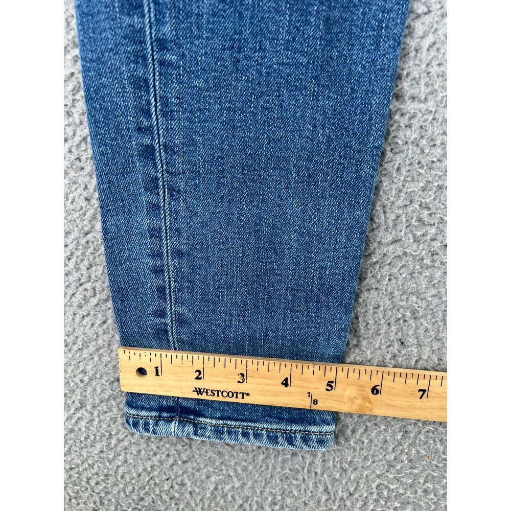 Levis Premium Jeans Womens 26 721 High Rise Skinny Light Wash Stretch Distressed - Picture 8 of 15